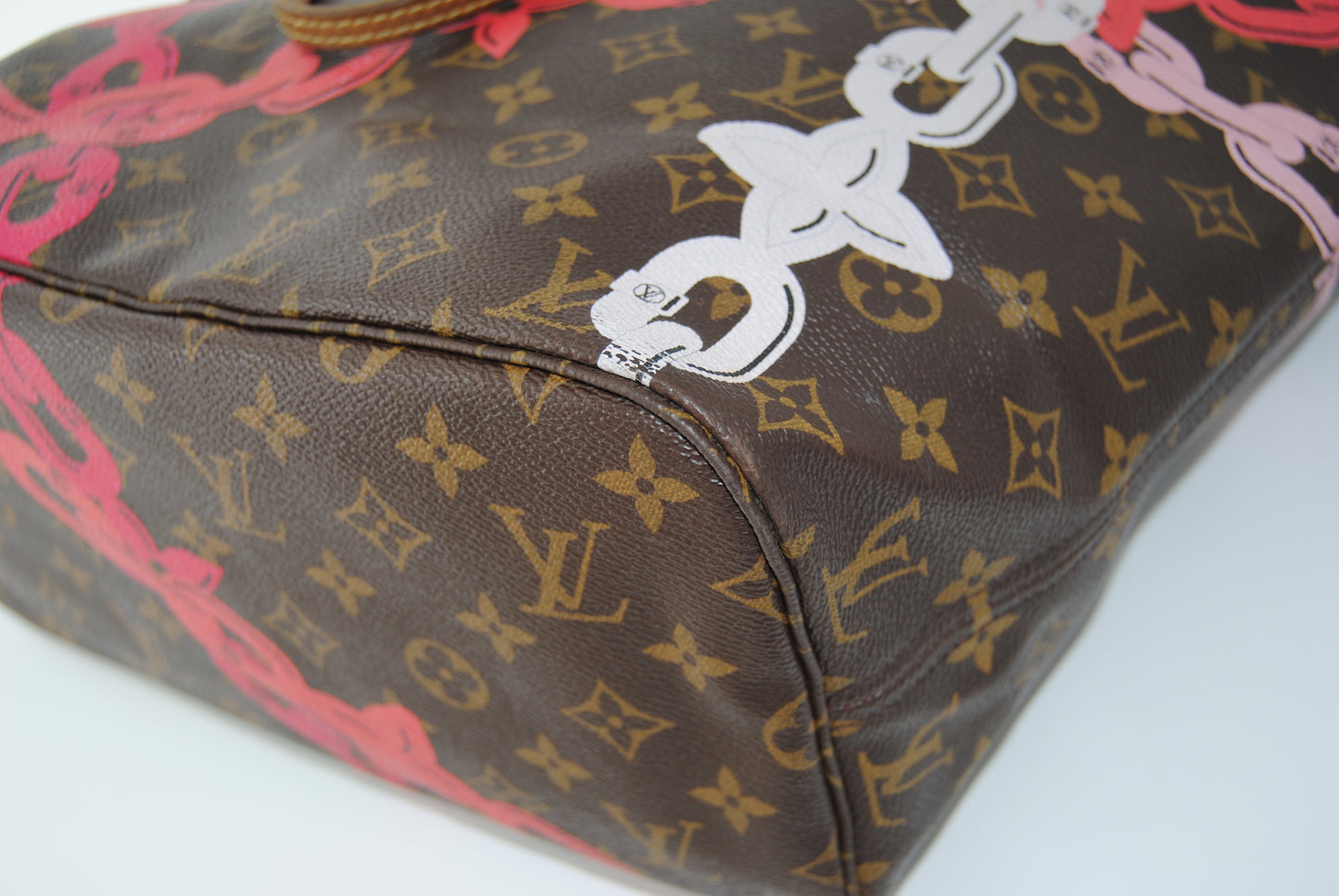 Louis Vuitton Monogram Bay Neverfull MM Rose Ballerine Poppy