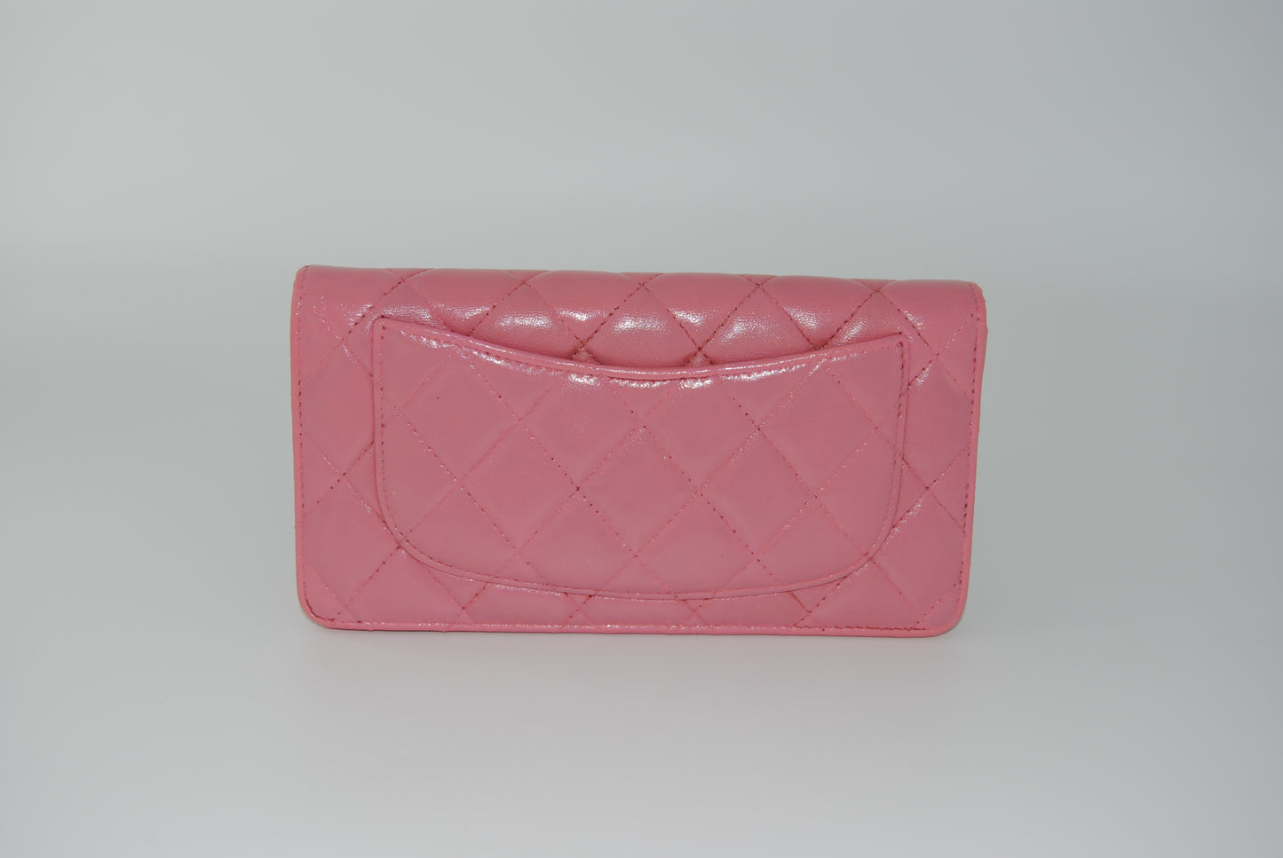 Chanel Long Wallet Matelasse Lambskin Pink