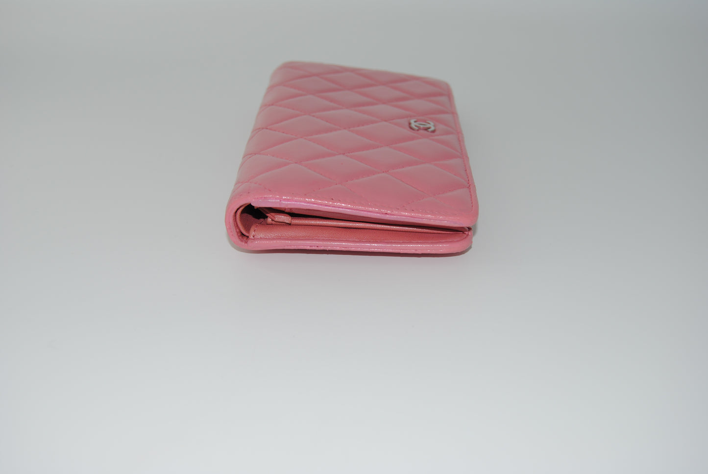 Chanel Long Wallet Matelasse Lambskin Pink