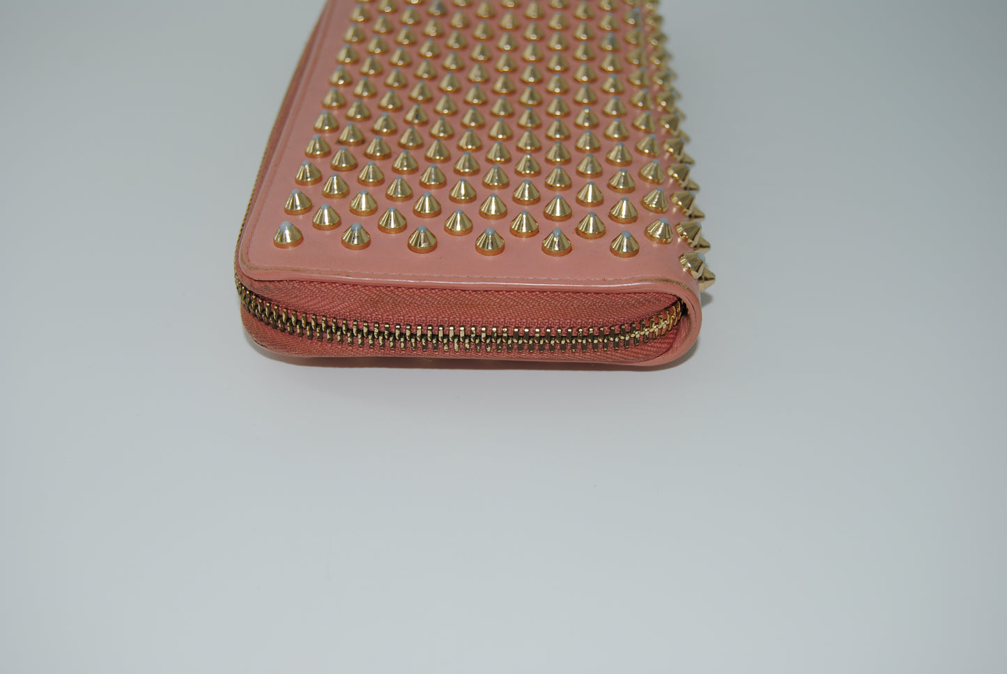 Christian Louboutin Panettone Long Wallet Zip Around Pink
