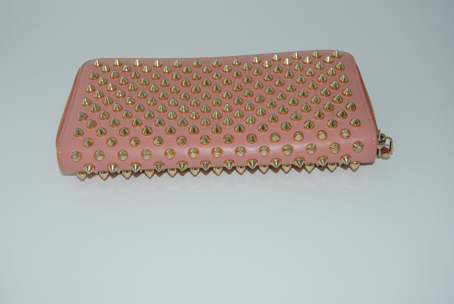 Christian Louboutin Panettone Long Wallet Zip Around Pink