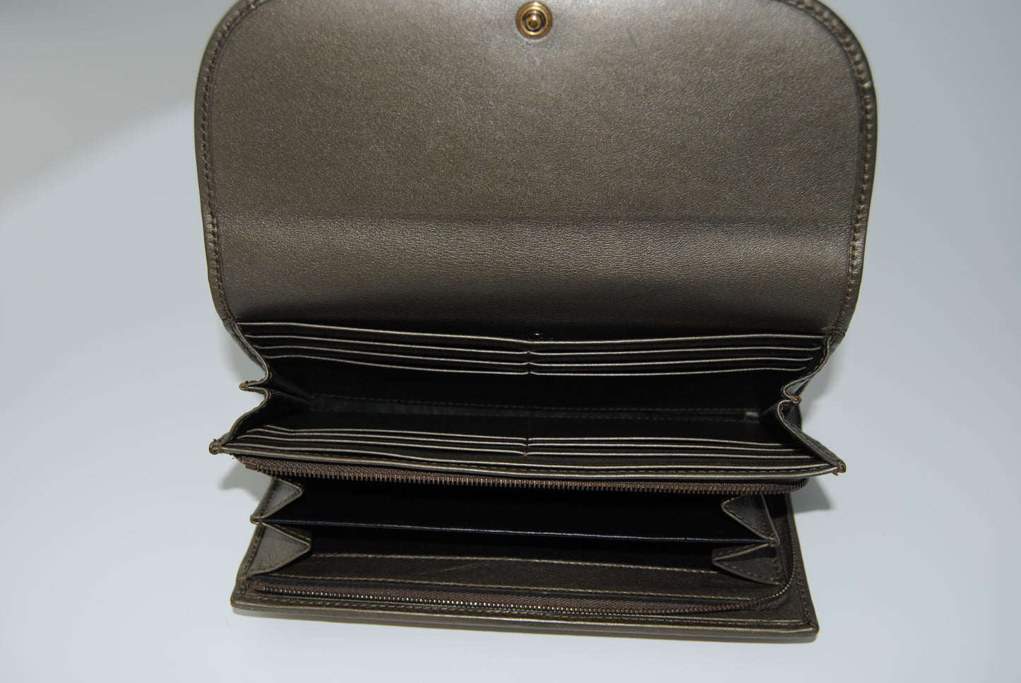Gucci Vintage Metallic Python Long Wallet