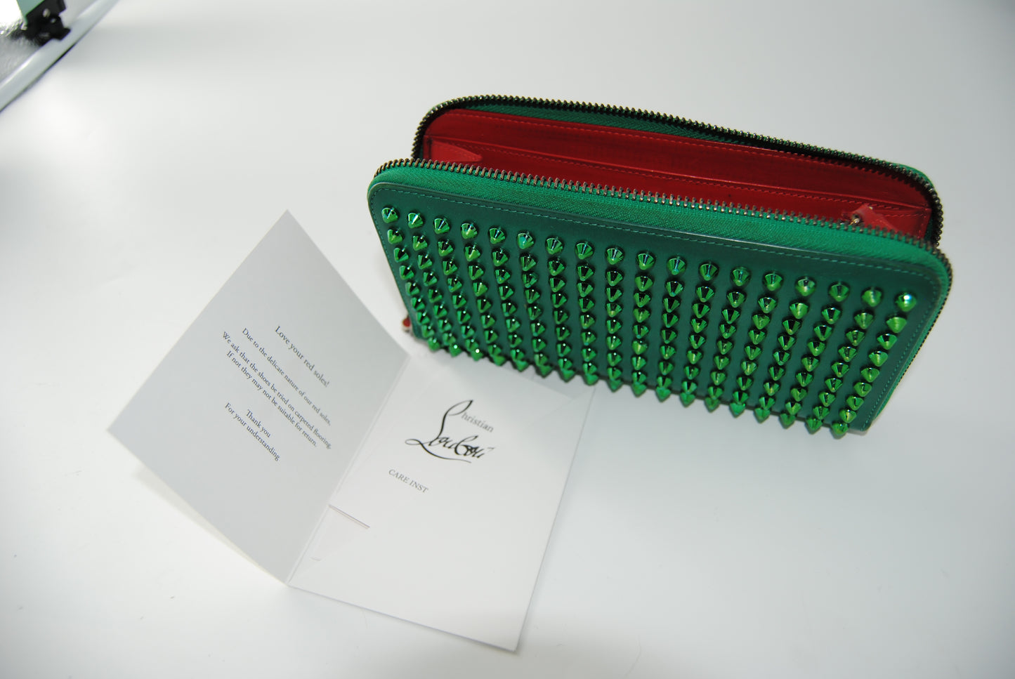Christian Louboutin Panettone Wallet Calf Paris/Spikes