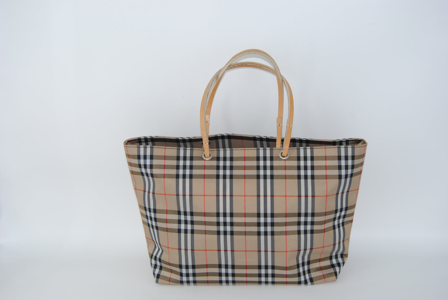 Burberry London Nylon Tote Bag Nova check Beige