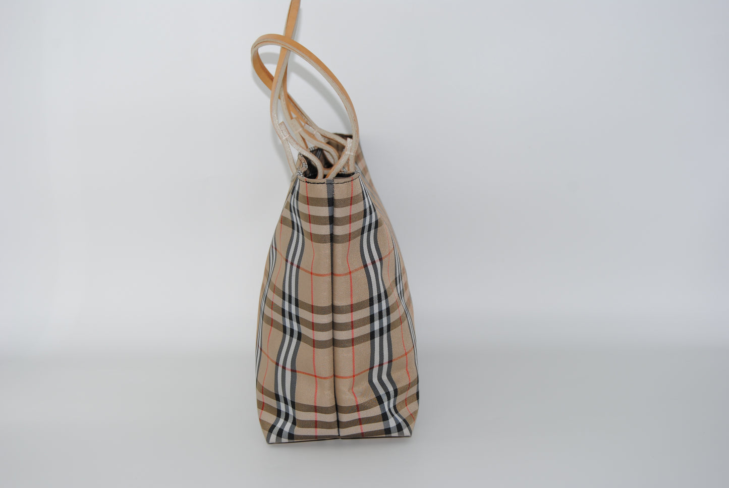 Burberry London Nylon Tote Bag Nova check Beige