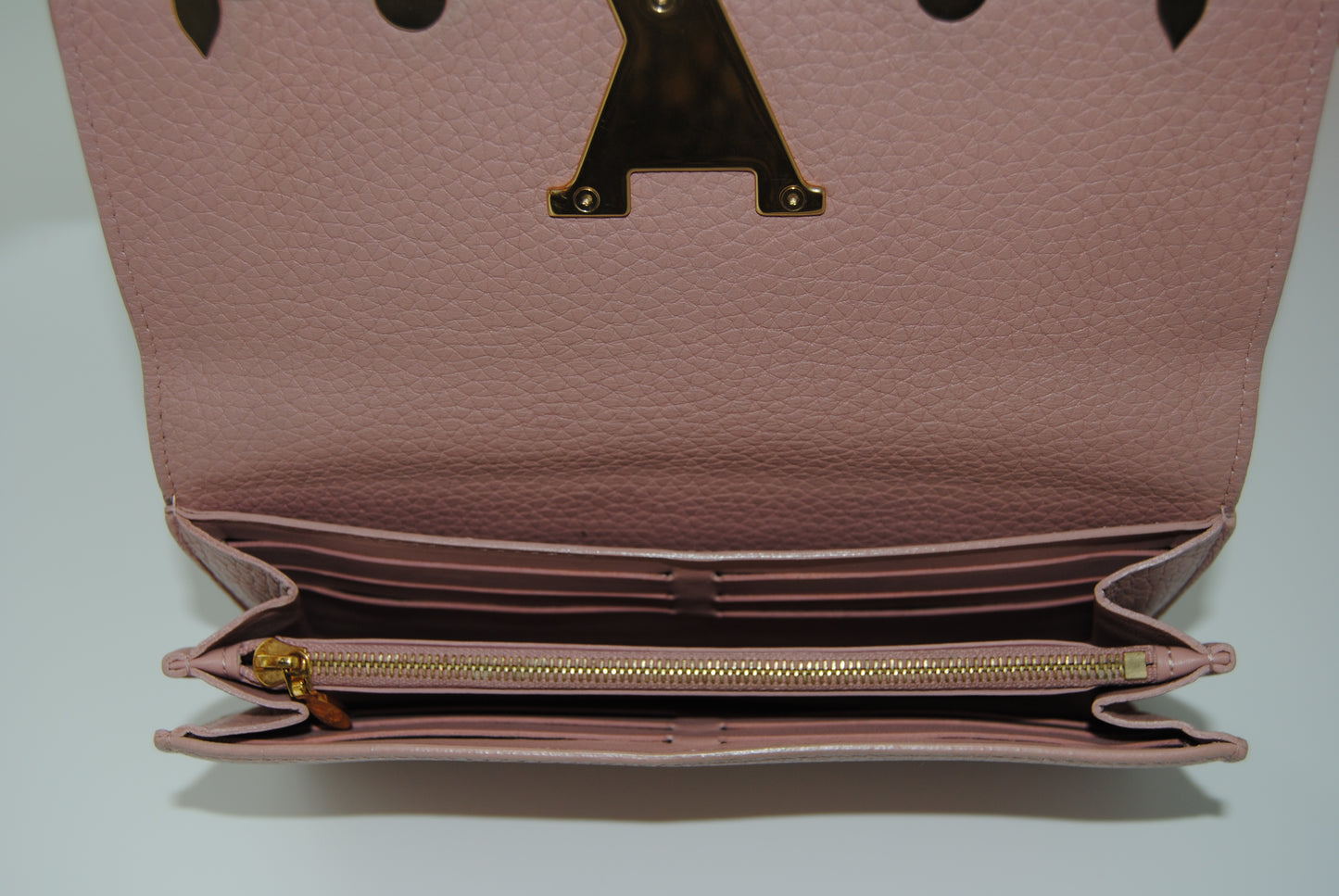Louis Vuitton Capucines Monogram Flower Pink Magnolia Taurillon Long Wallet