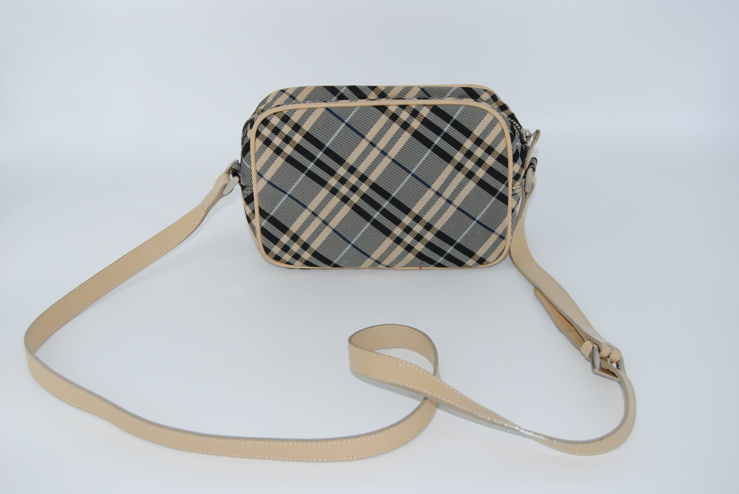 Burberry Blue Label Gray Nova Check Shoulder Bag