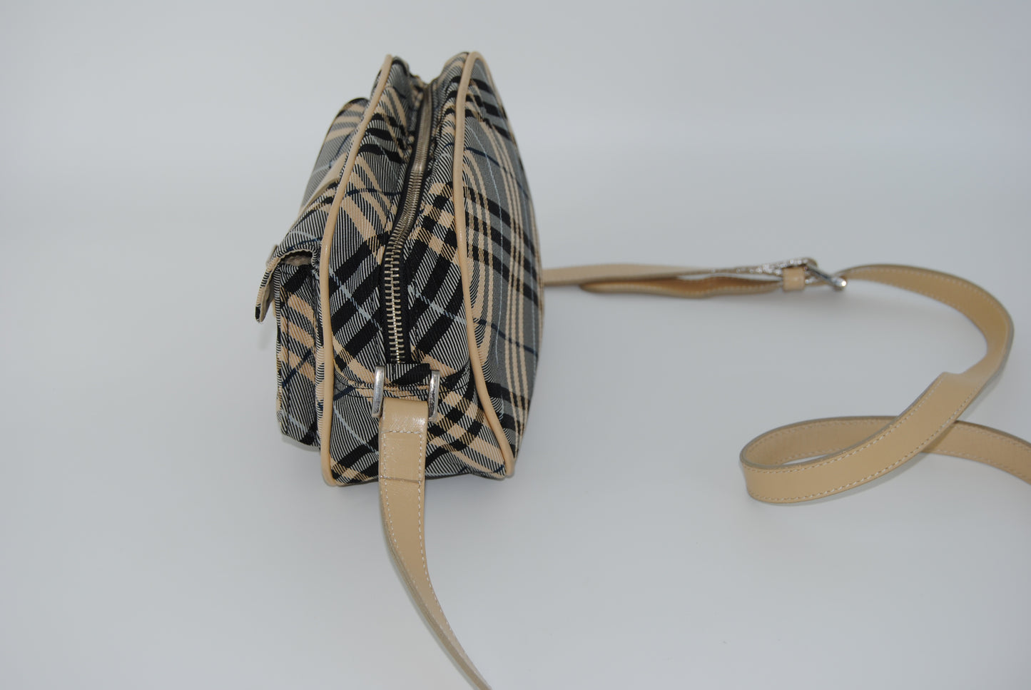 Burberry Blue Label Gray Nova Check Shoulder Bag