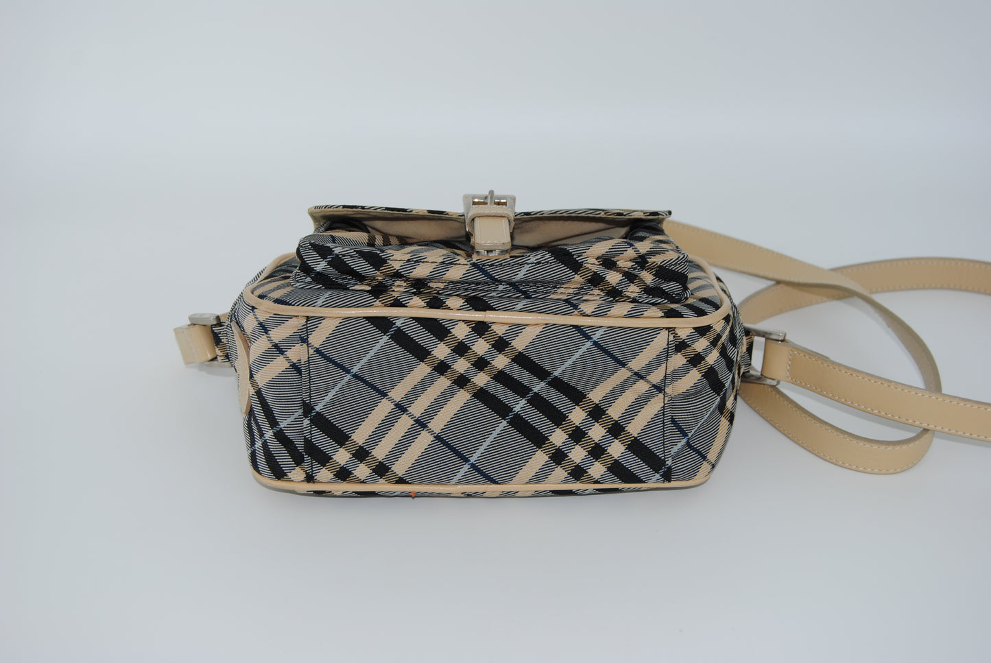 Burberry Blue Label Gray Nova Check Shoulder Bag