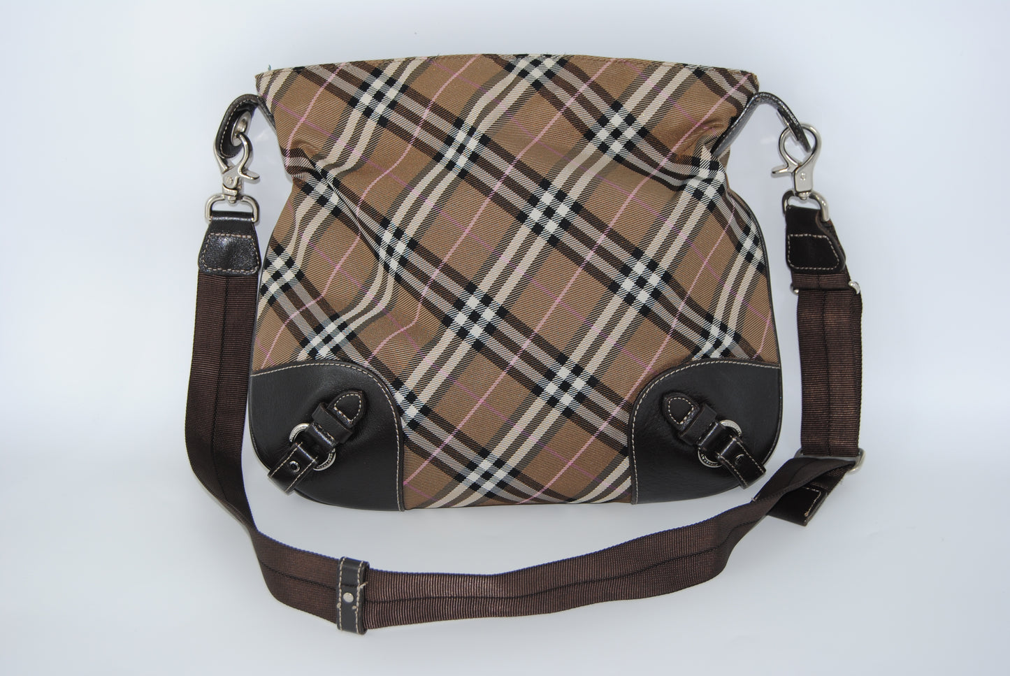 Burberry Blue Label Nylon Shoulder Bag Brown
