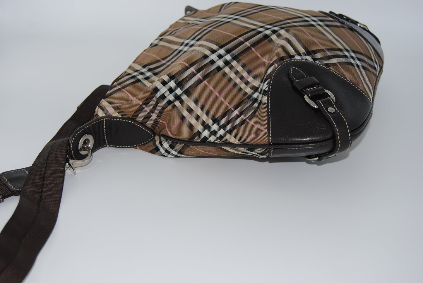 Burberry Blue Label Nylon Shoulder Bag Brown