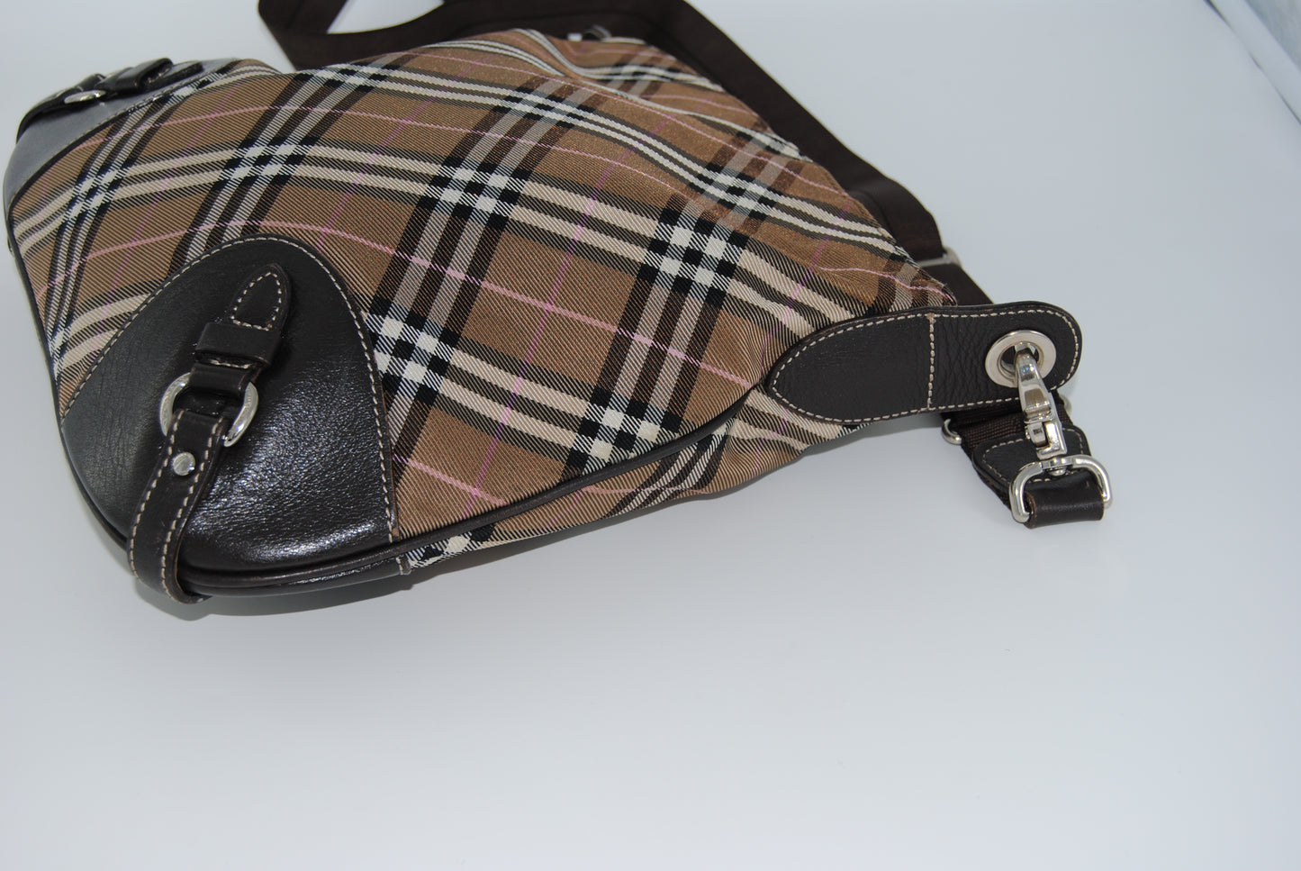 Burberry Blue Label Nylon Shoulder Bag Brown
