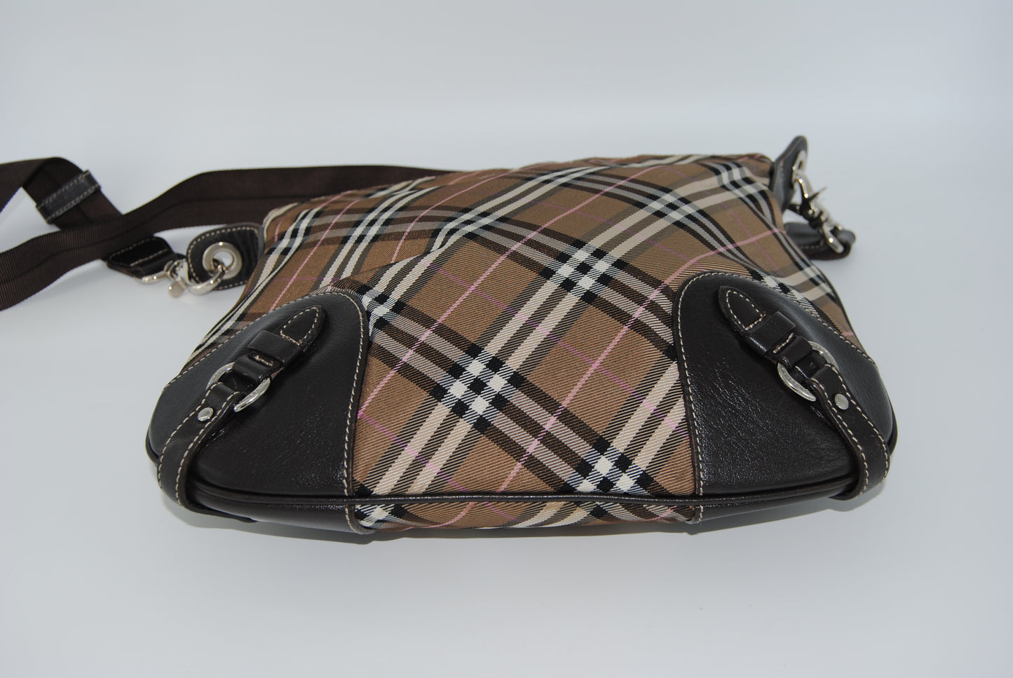 Burberry Blue Label Nylon Shoulder Bag Brown