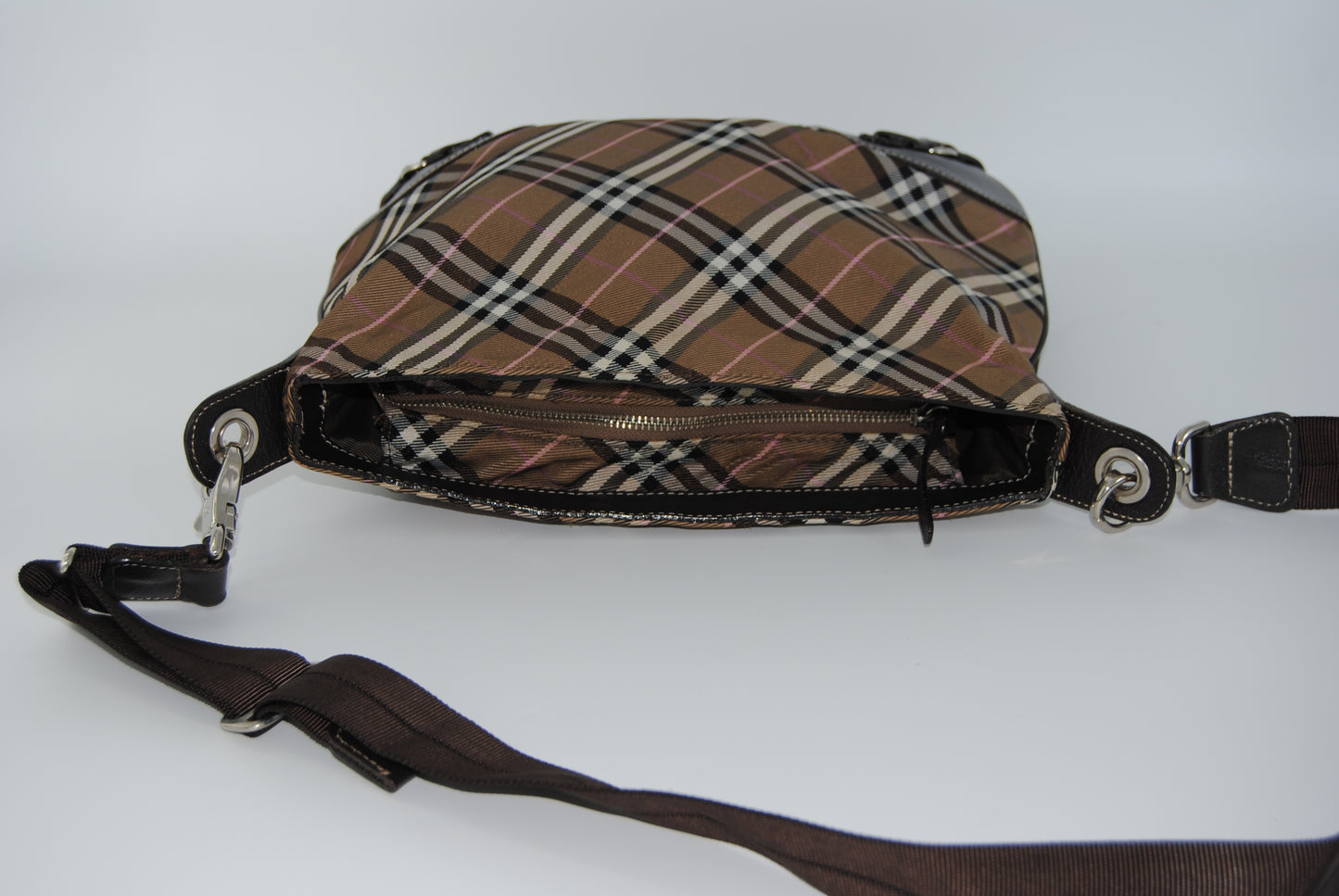 Burberry Blue Label Nylon Shoulder Bag Brown