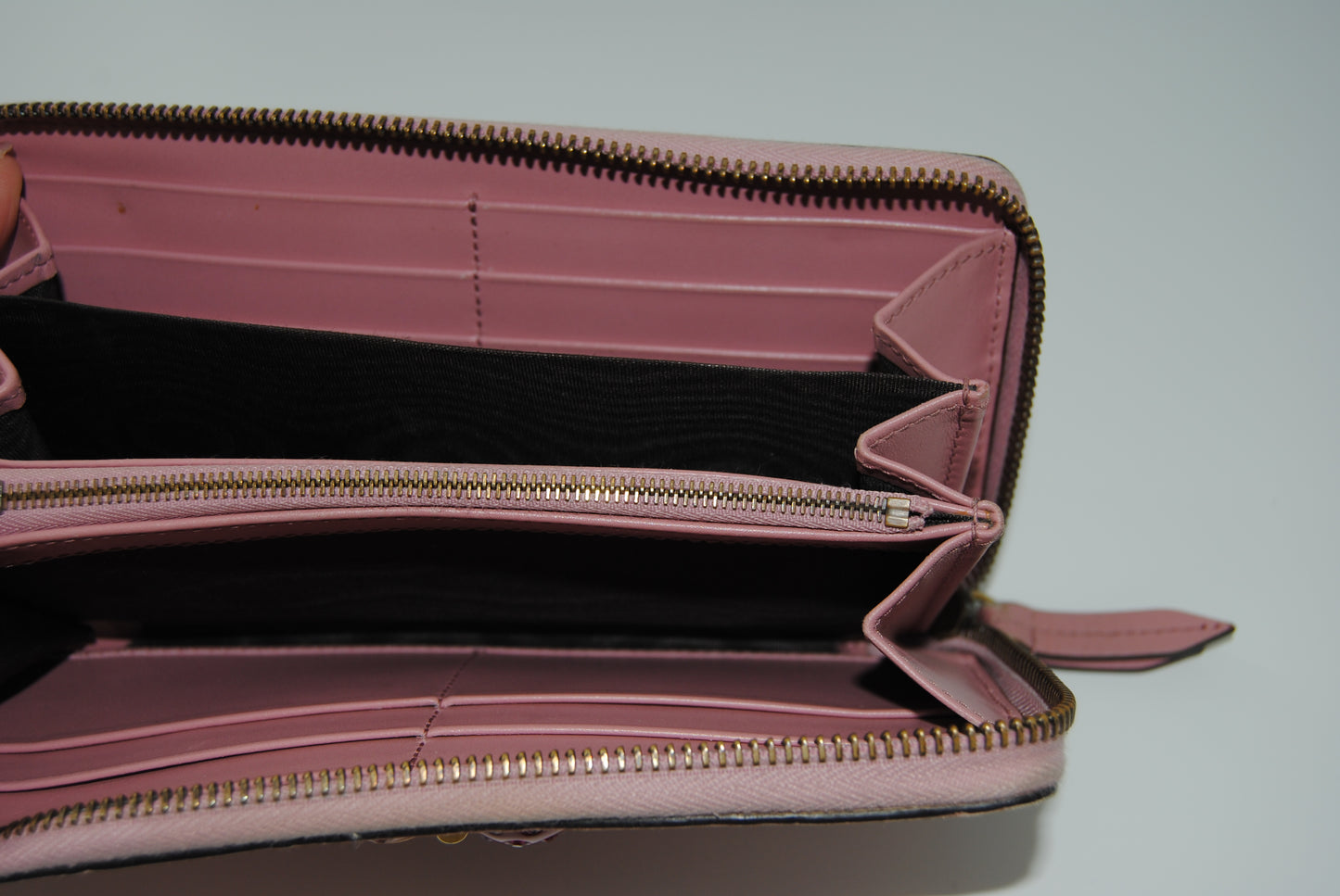Gucci Zip Around Wallet Pink Cherry