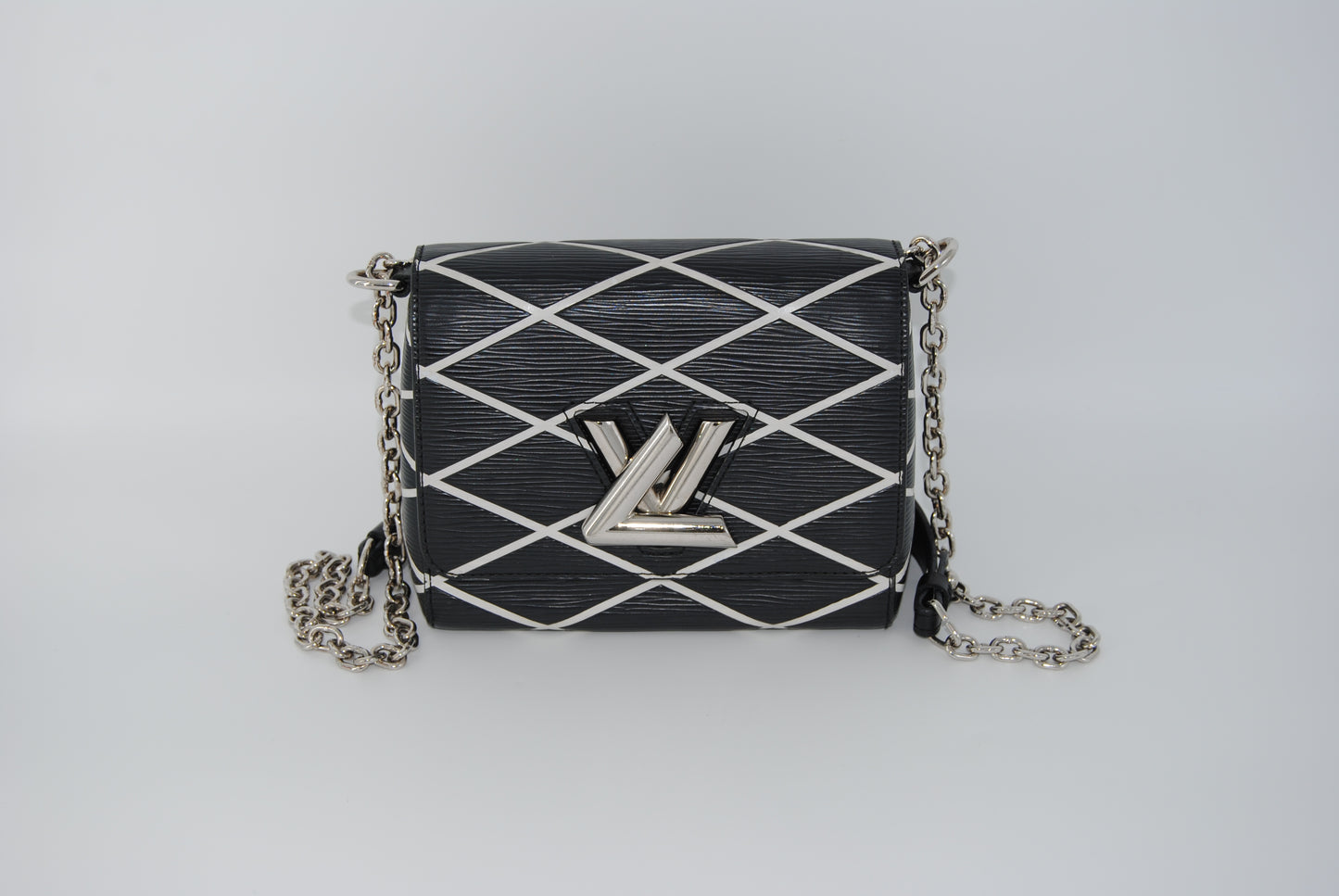 Louis Vuitton Epi Malletage Twist Shoulder Bag PM Black