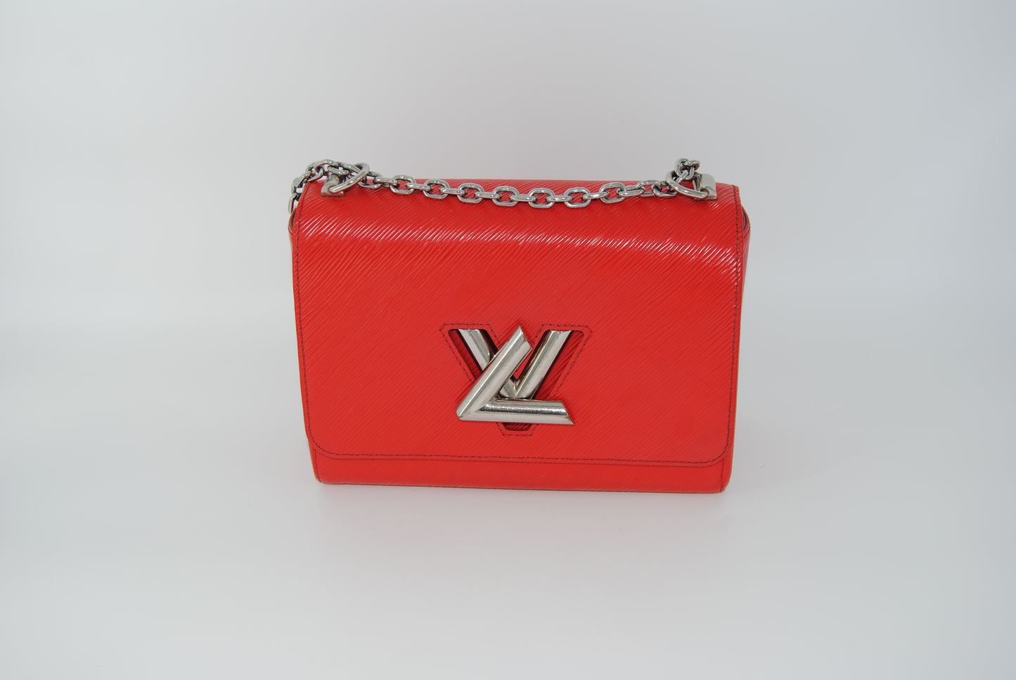 Louis Vuitton Epi Twist Shoulder Bag MM Coquelicot Red