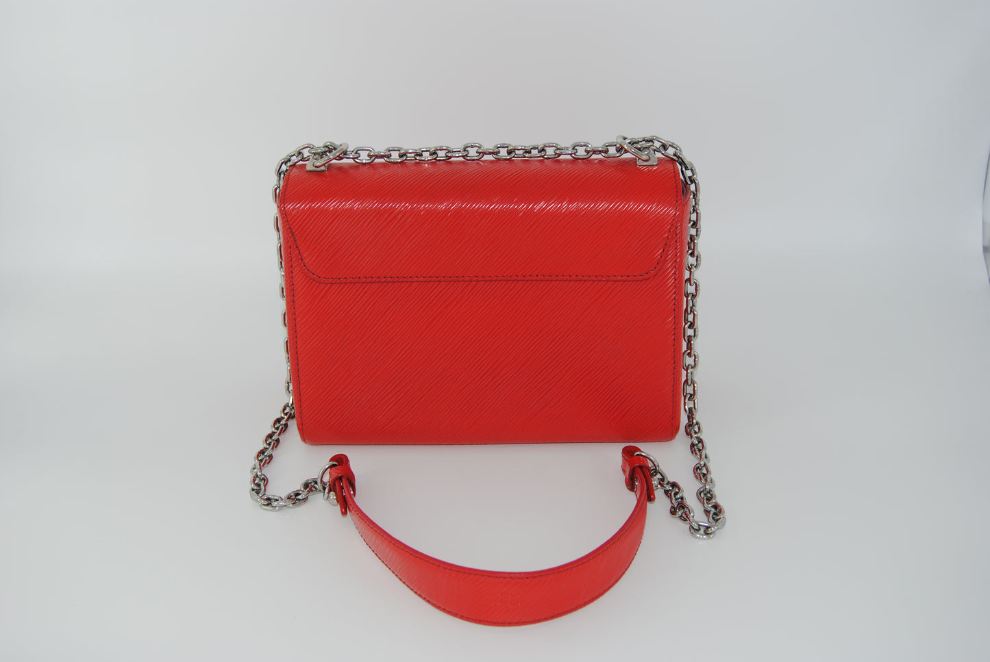 Louis Vuitton Epi Twist Shoulder Bag MM Coquelicot Red