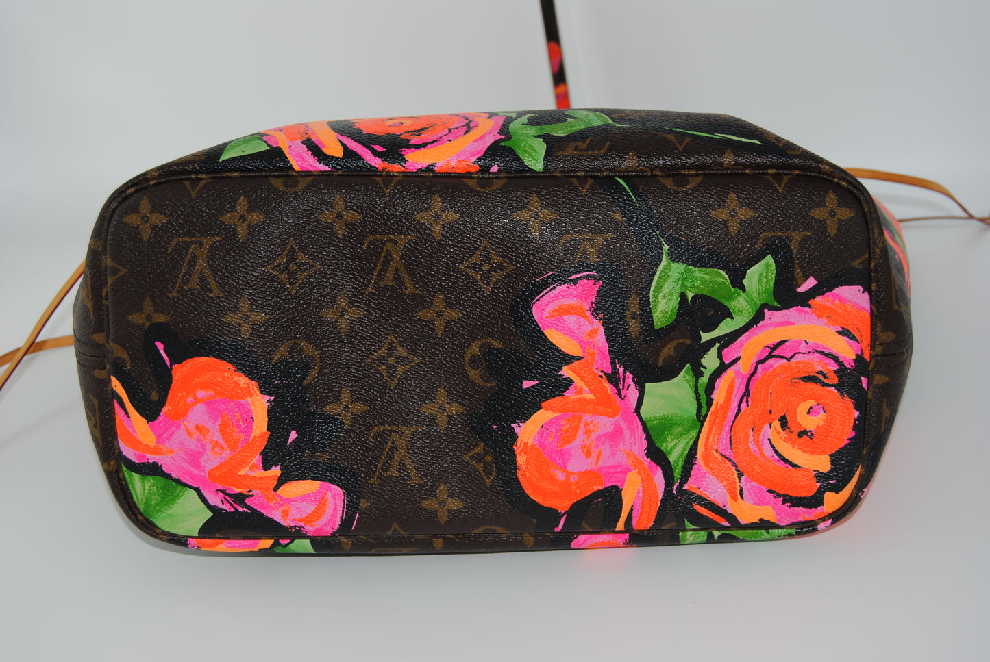 Louis Vuitton Neverfull MM Flower Monogram Handbag