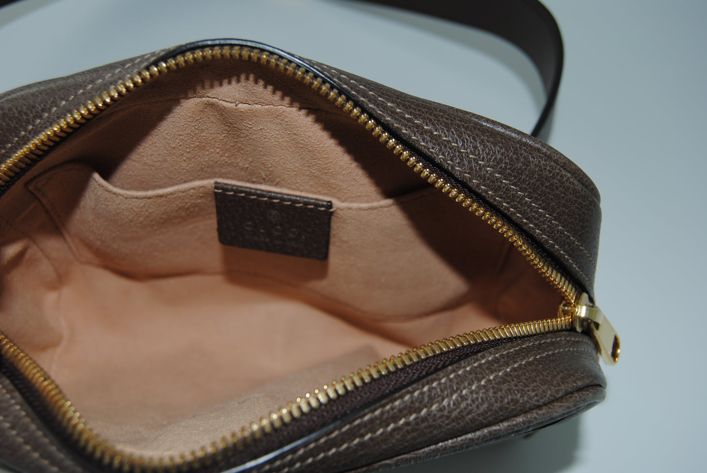 Gucci Ophidia Belt bag Brown with gold hardware