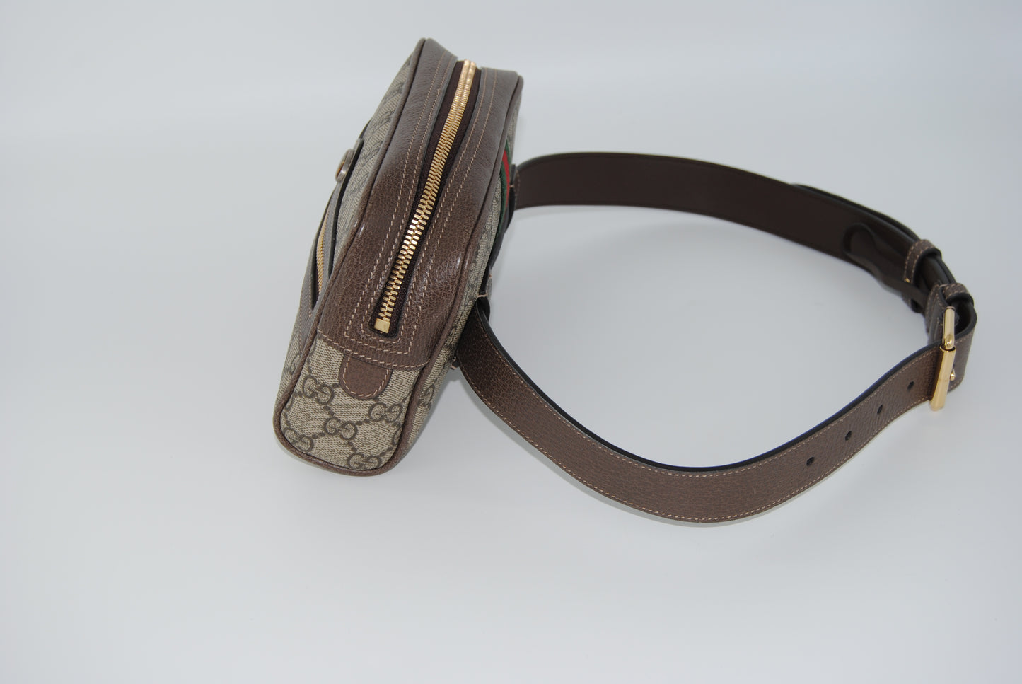 Gucci Ophidia Belt bag Brown with gold hardware