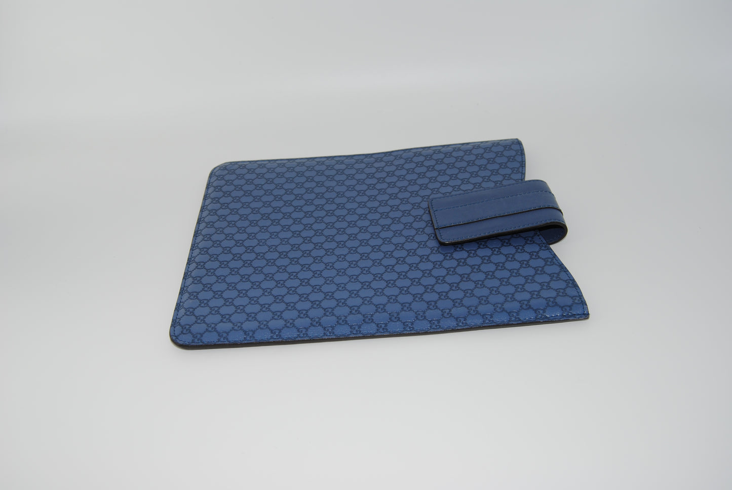 Gucci Blue Micro Guccissima Leather Tablet
