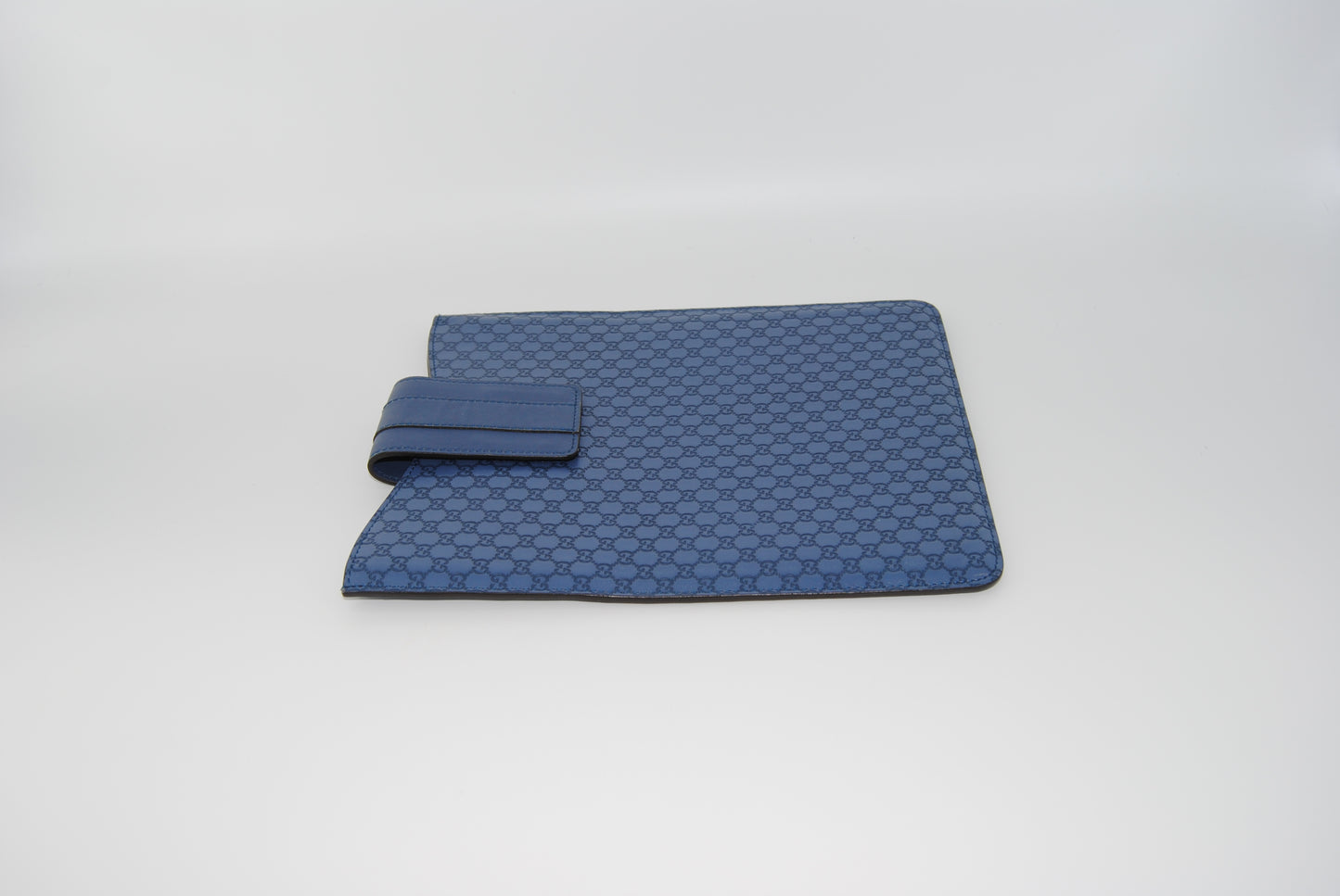 Gucci Blue Micro Guccissima Leather Tablet
