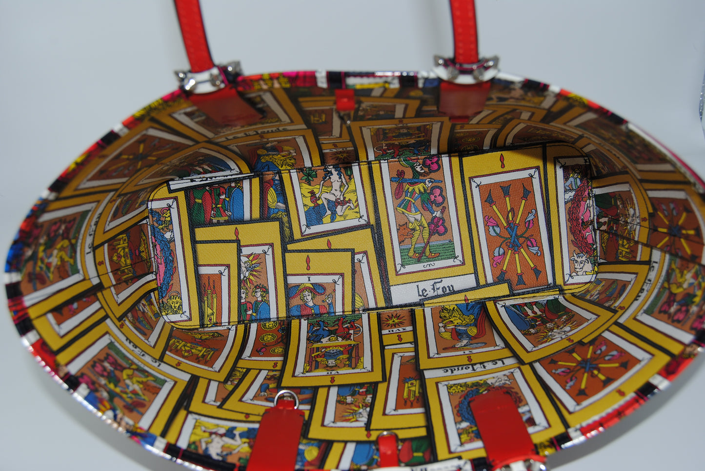 Christian Louboutin Patent Calfskin Tarot Cabata Tote Multicolor