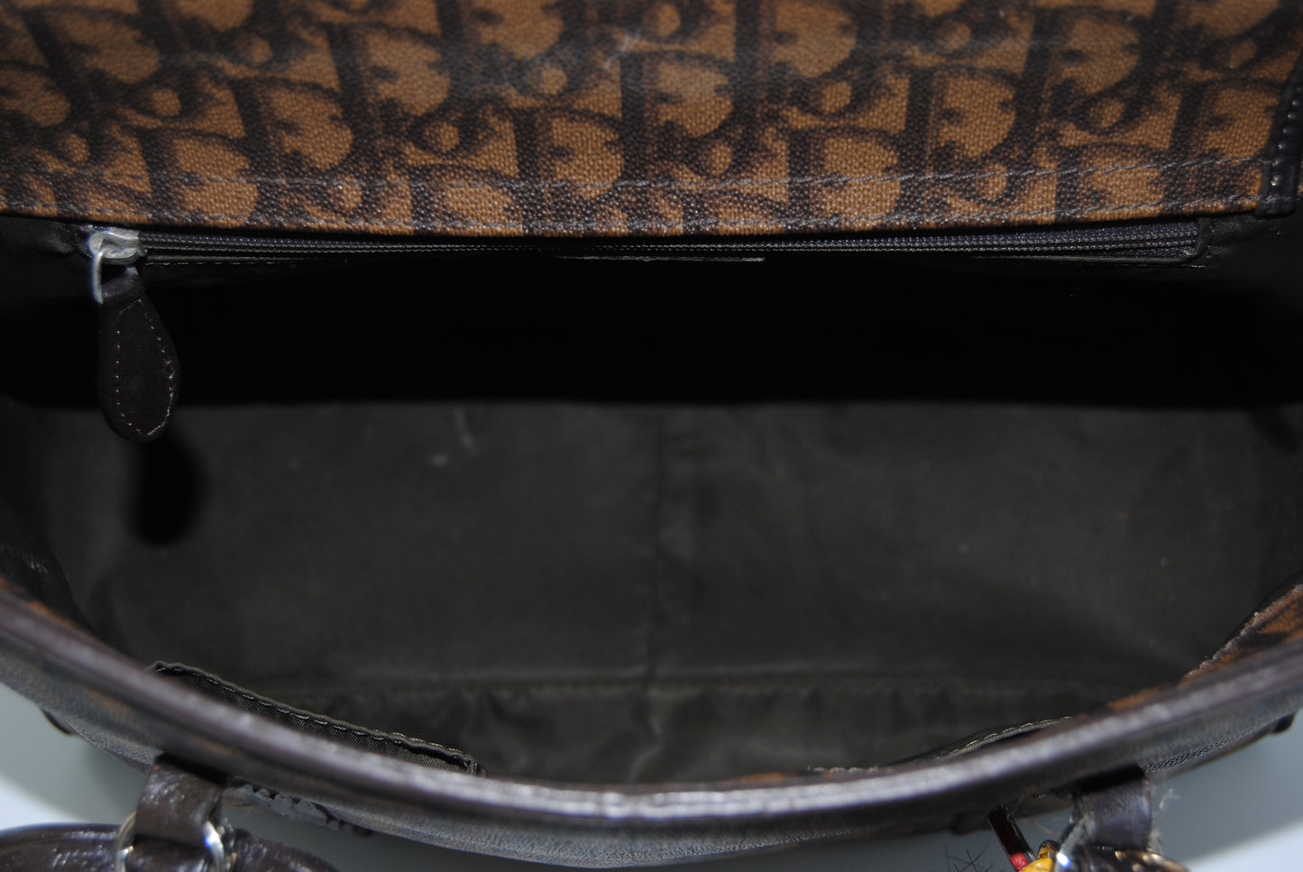 Dior Trotter Handbag Brown Vintage