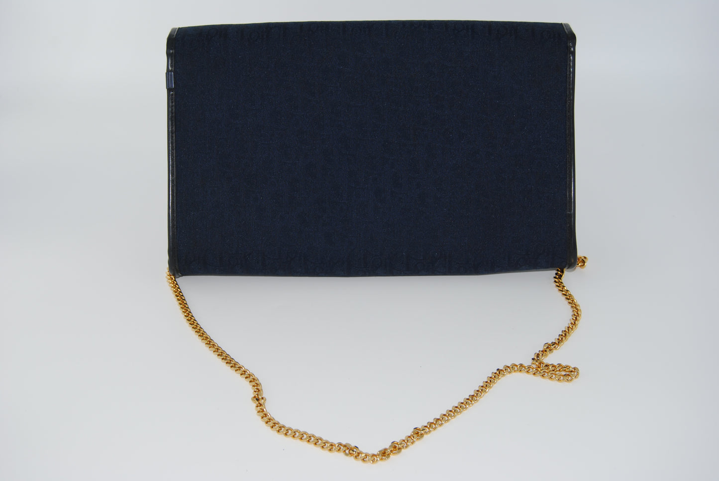 Dior Christian Dior Vintage Trotter Canvas Navy Gold