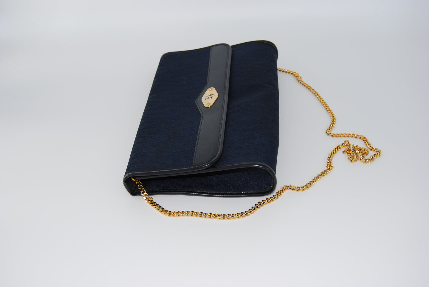 Dior Christian Dior Vintage Trotter Canvas Navy Gold