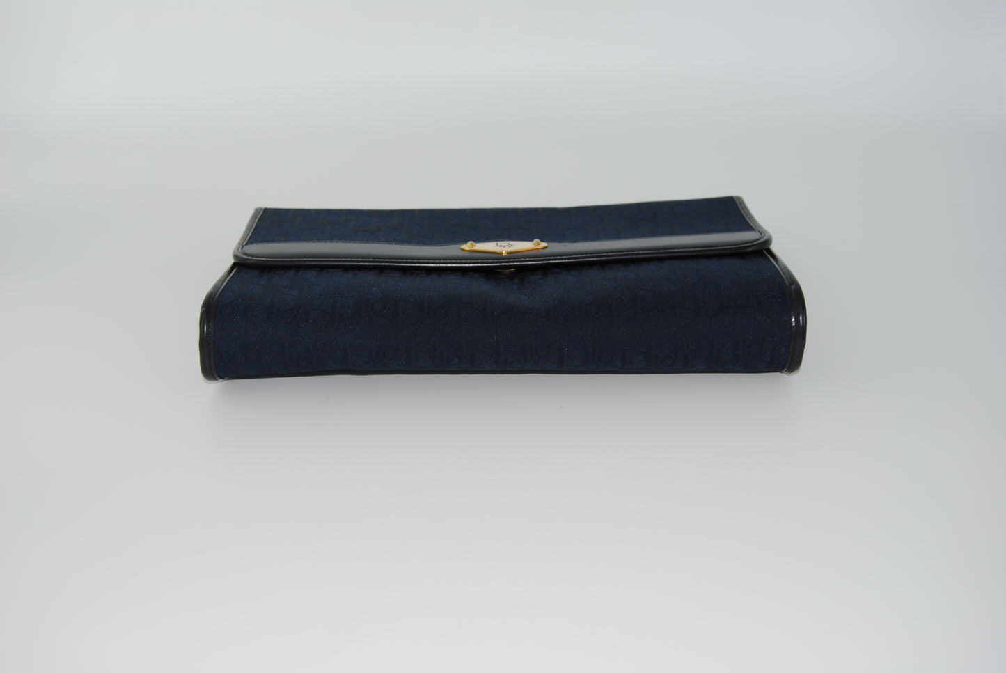 Dior Christian Dior Vintage Trotter Canvas Navy Gold