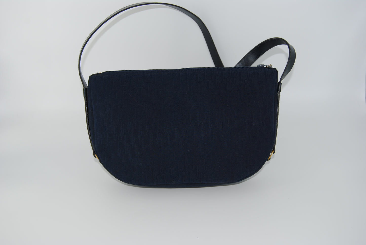 Dior Vintage Cloth Navy Shoulder Bag