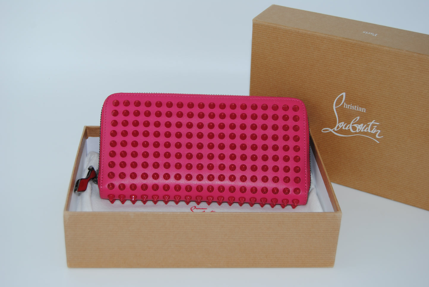 Christian Louboutin Panettone Leather Spike Studs Long Wallet