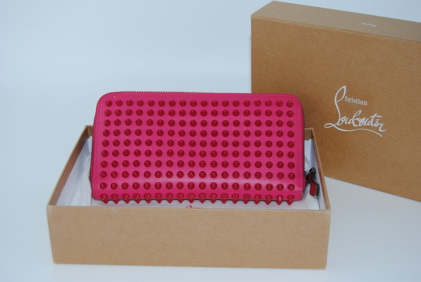 Christian Louboutin Panettone Leather Spike Studs Long Wallet