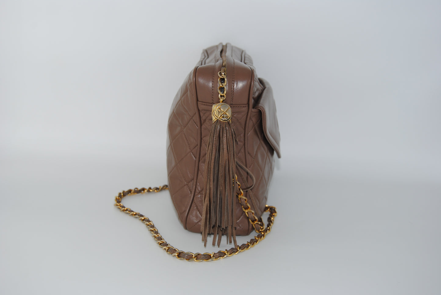 Chanel Matelasse Chain Lambskin Brown