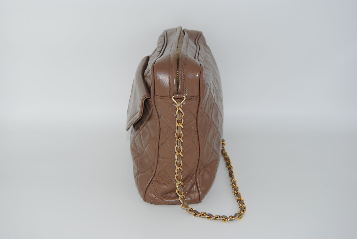 Chanel Matelasse Chain Lambskin Brown