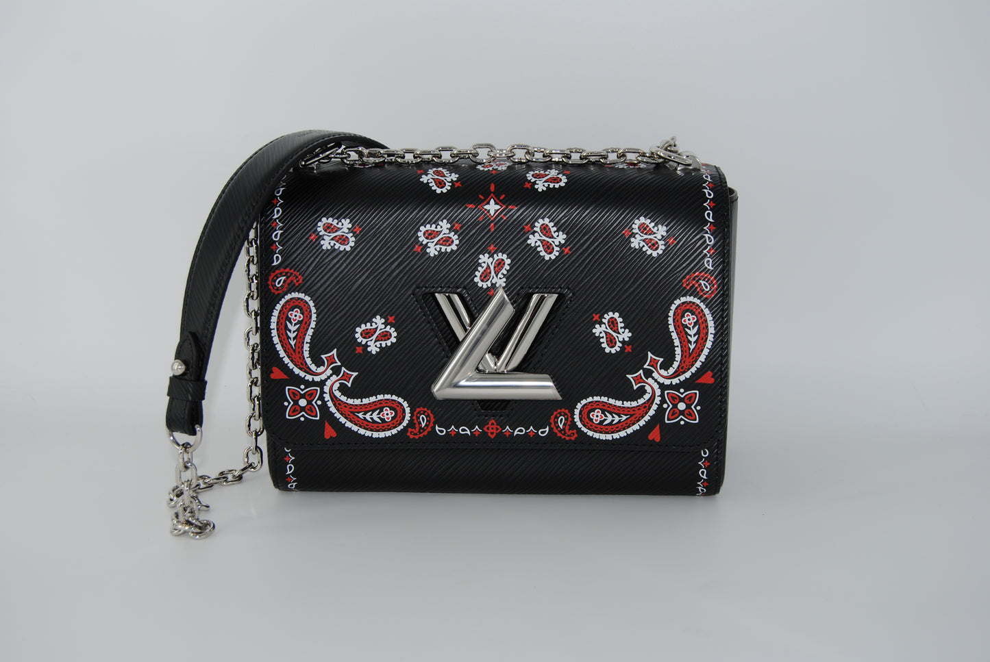 Louis Vuitton Twist MM Epi Leather Black Greek Limited Edition