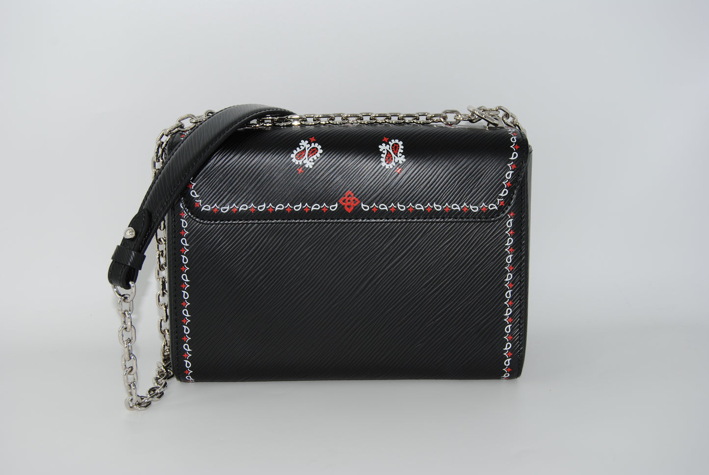 Louis Vuitton Twist MM Epi Leather Black Greek Limited Edition