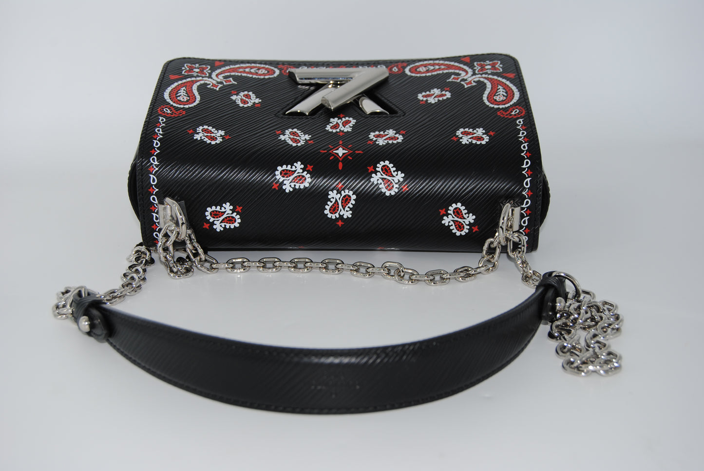 Louis Vuitton Twist MM Epi Leather Black Greek Limited Edition