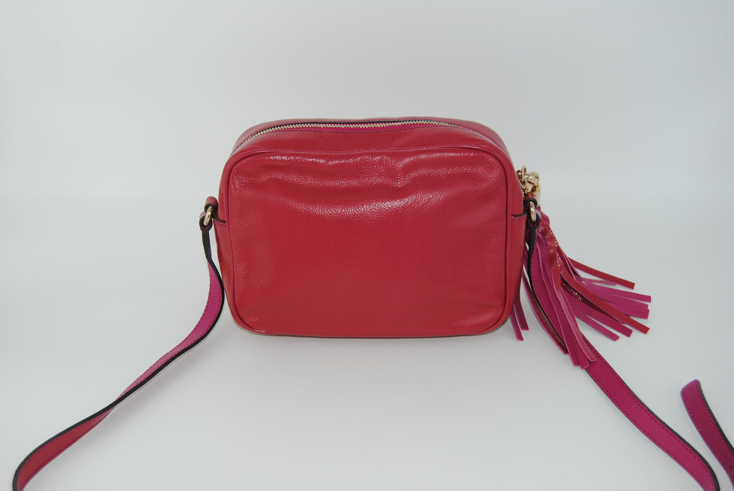 Gucci Pebbled Calfskin Small Soho Disco Bag Pink