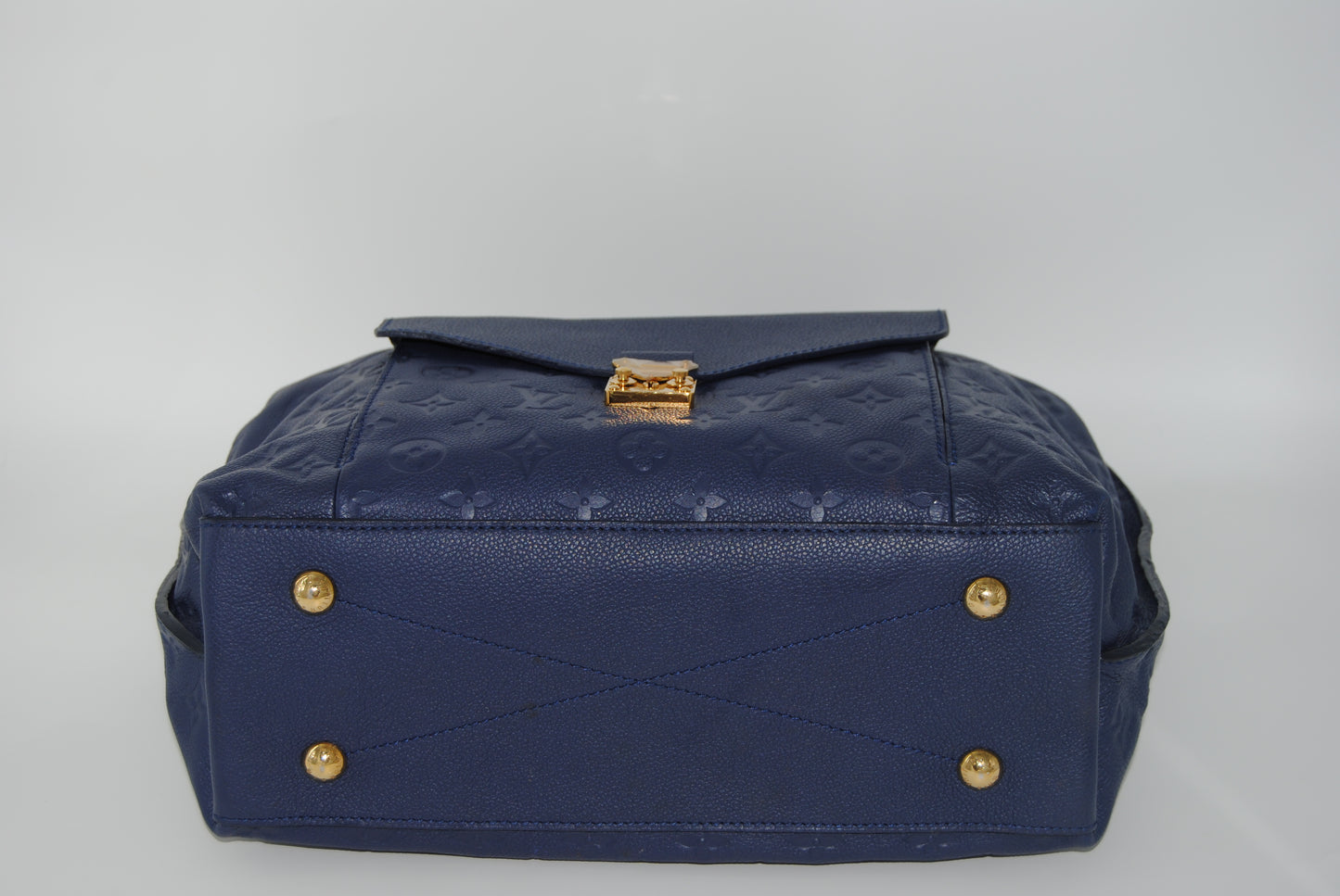Louis Vuitton Monogram Empreinte Leather Metis Bag Celeste