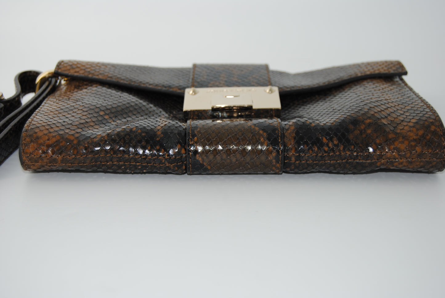 Jimmy Choo Brown Leather Clutch