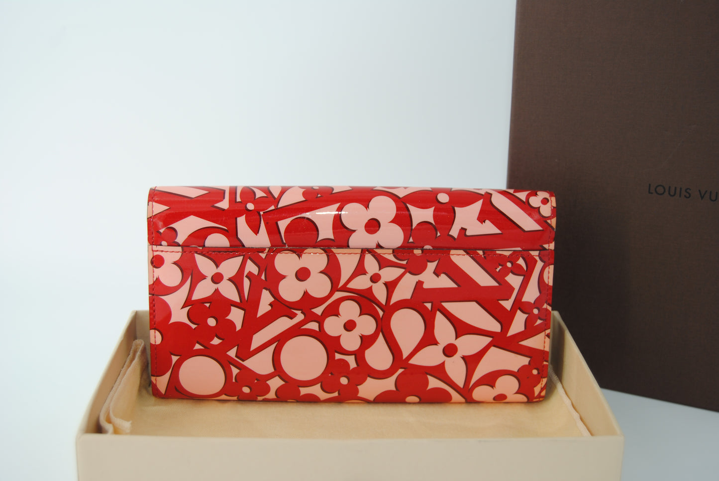 Louis Vuitton Sweet Monogram Sarah Wallet Pomme D'Amour Patent