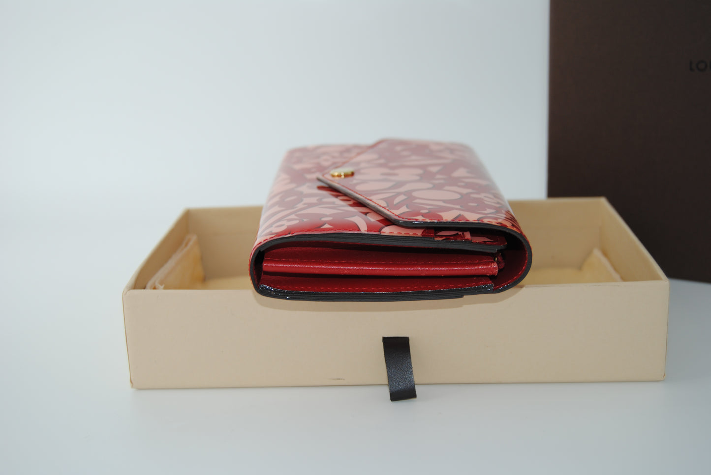 Louis Vuitton Sweet Monogram Sarah Wallet Pomme D'Amour Patent