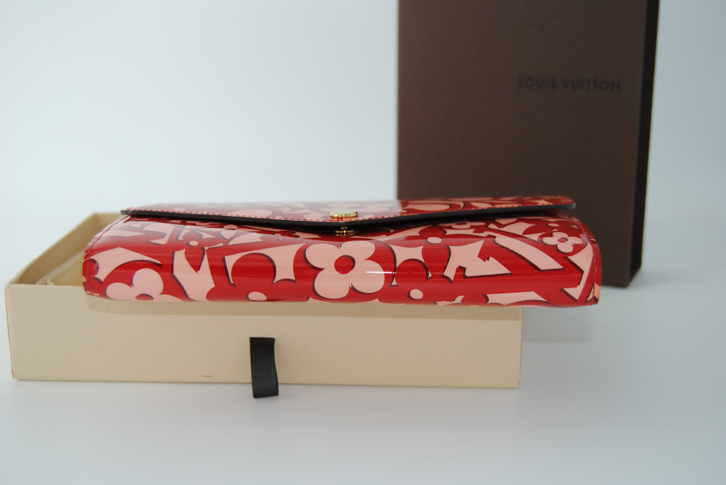 Louis Vuitton Sweet Monogram Sarah Wallet Pomme D'Amour Patent