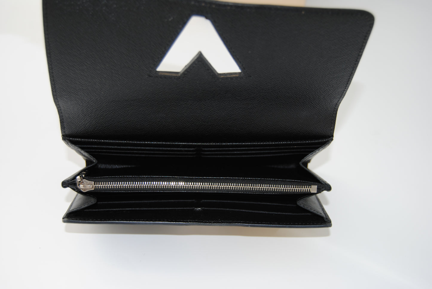 Louis Vuitton Monogram Reverse Long Wallet Black