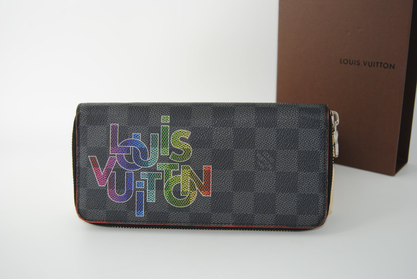 Louis Vuitton Damier Graphite Long Wallet Canvas Multicolor