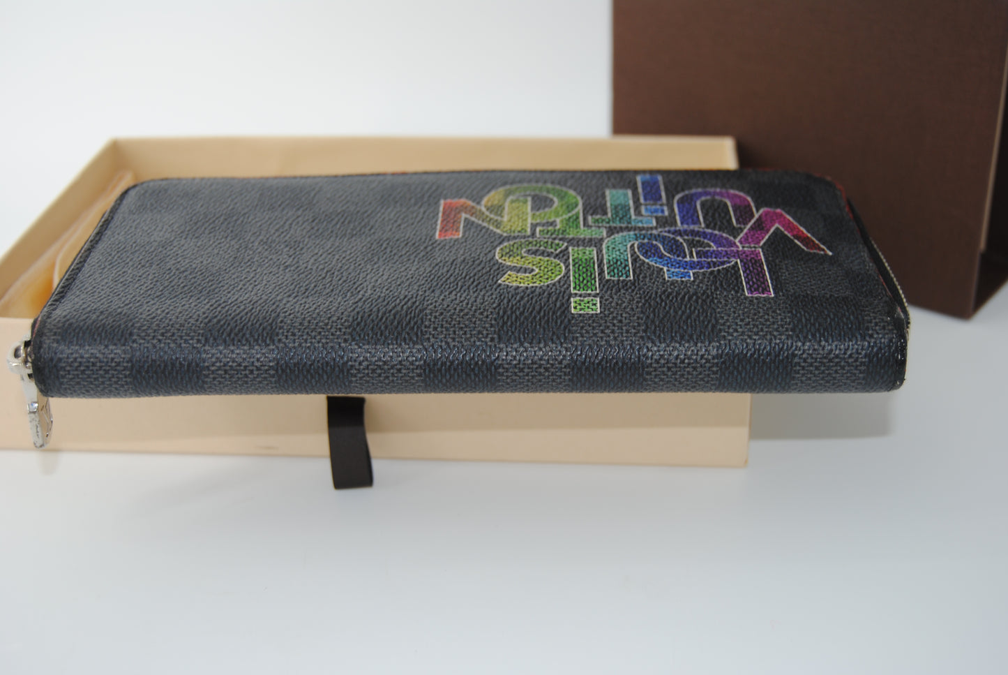 Louis Vuitton Damier Graphite Long Wallet Canvas Multicolor