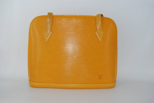 Louis Vuitton Epi Lussac Handbag Yellow